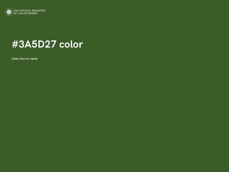 #3A5D27 color image