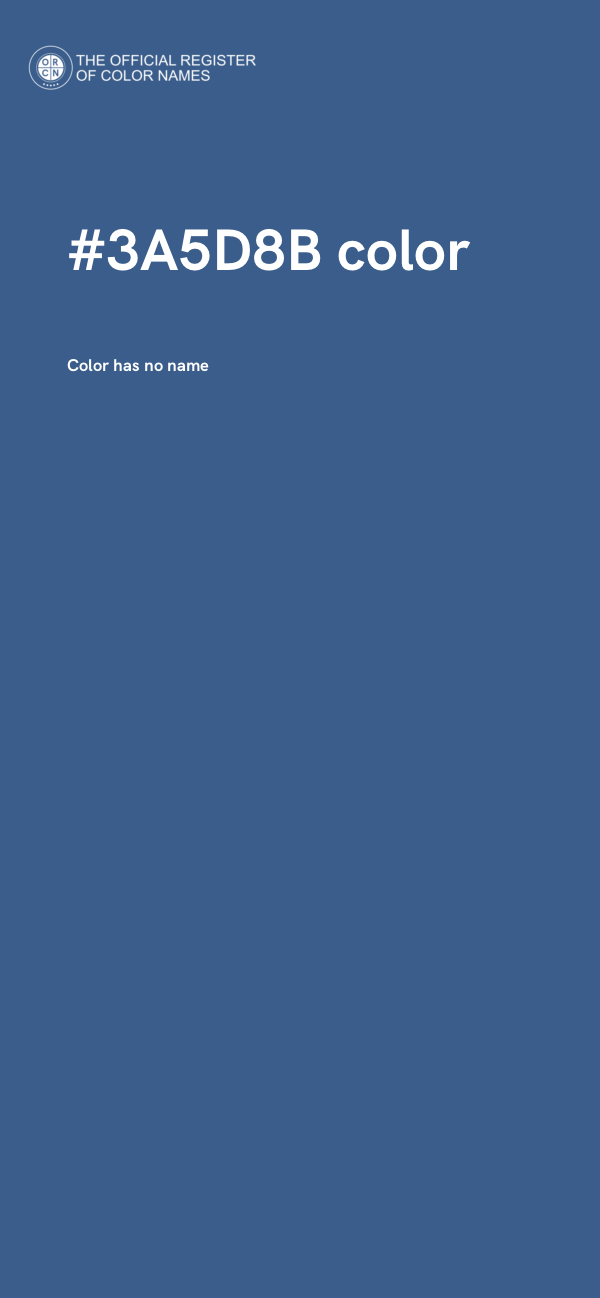 #3A5D8B color image