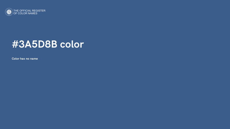 #3A5D8B color image