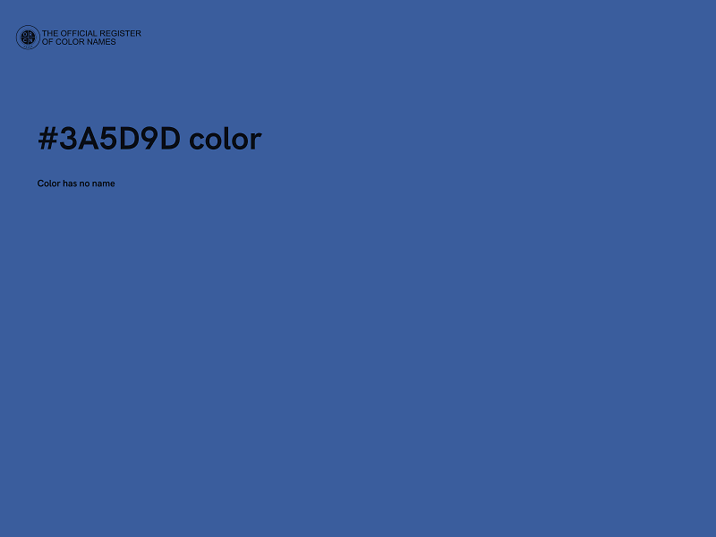 #3A5D9D color image