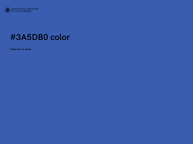 #3A5DB0 color image