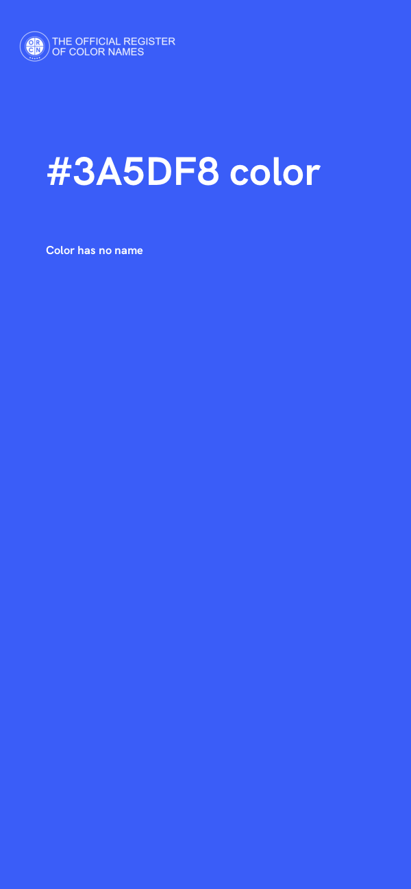 #3A5DF8 color image