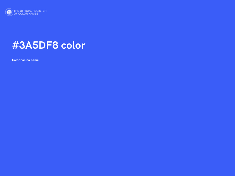 #3A5DF8 color image
