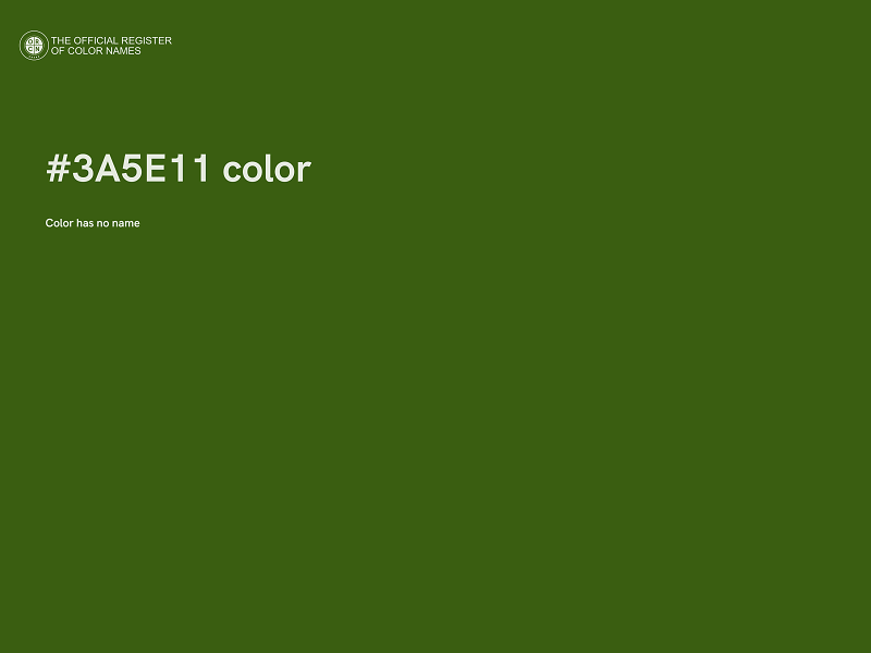#3A5E11 color image