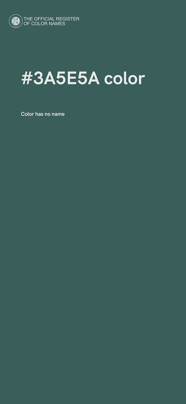 #3A5E5A color image