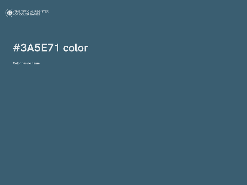 #3A5E71 color image