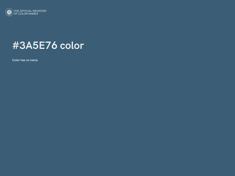 #3A5E76 color image