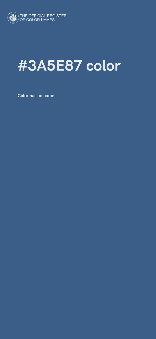 #3A5E87 color image