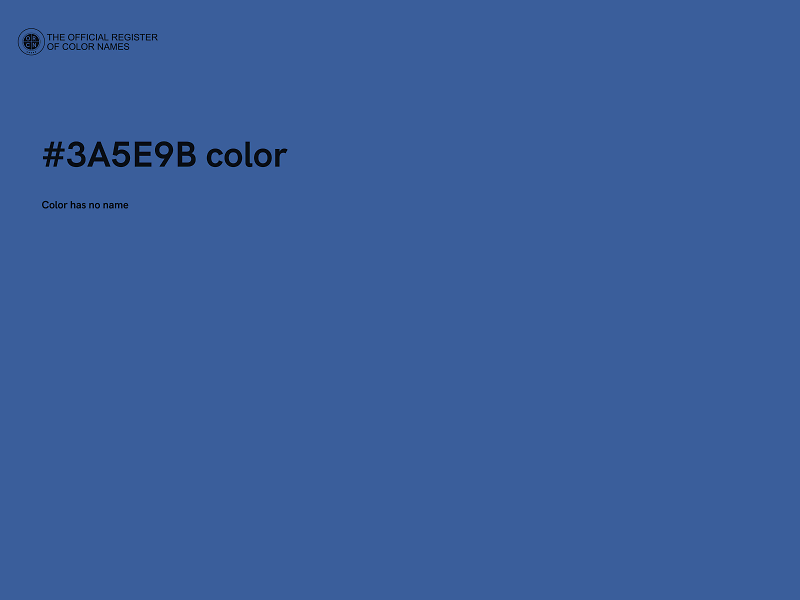 #3A5E9B color image