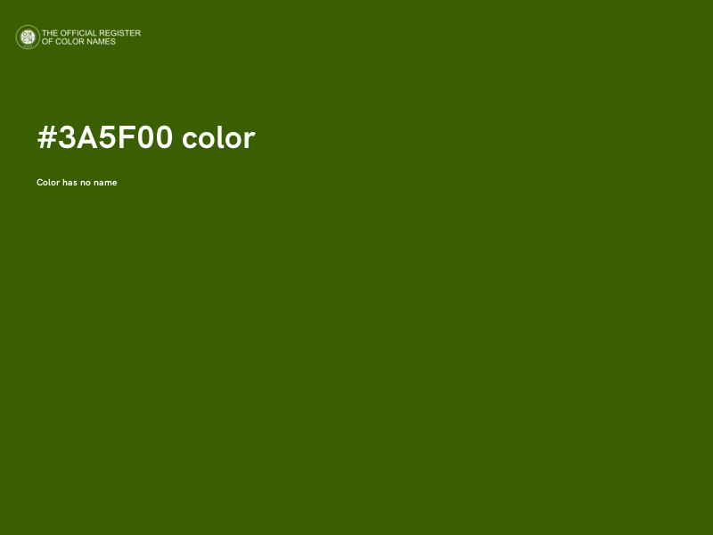 #3A5F00 color image