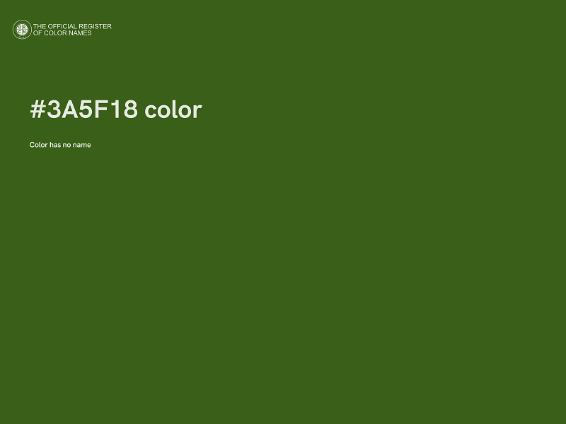 #3A5F18 color image