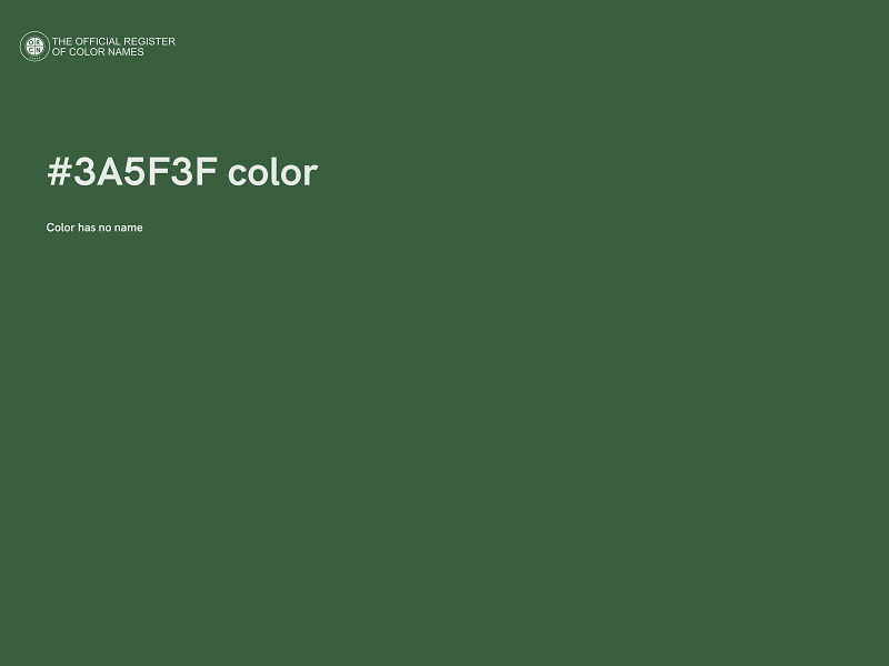 #3A5F3F color image