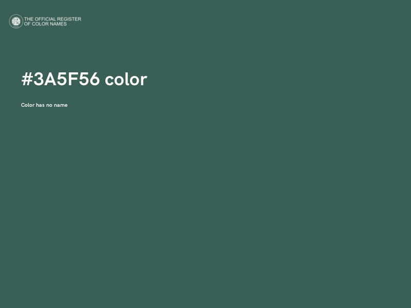 #3A5F56 color image