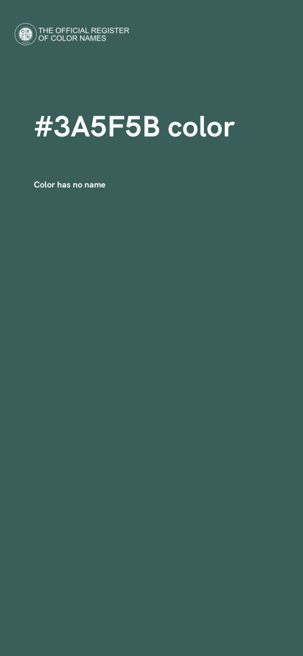 #3A5F5B color image