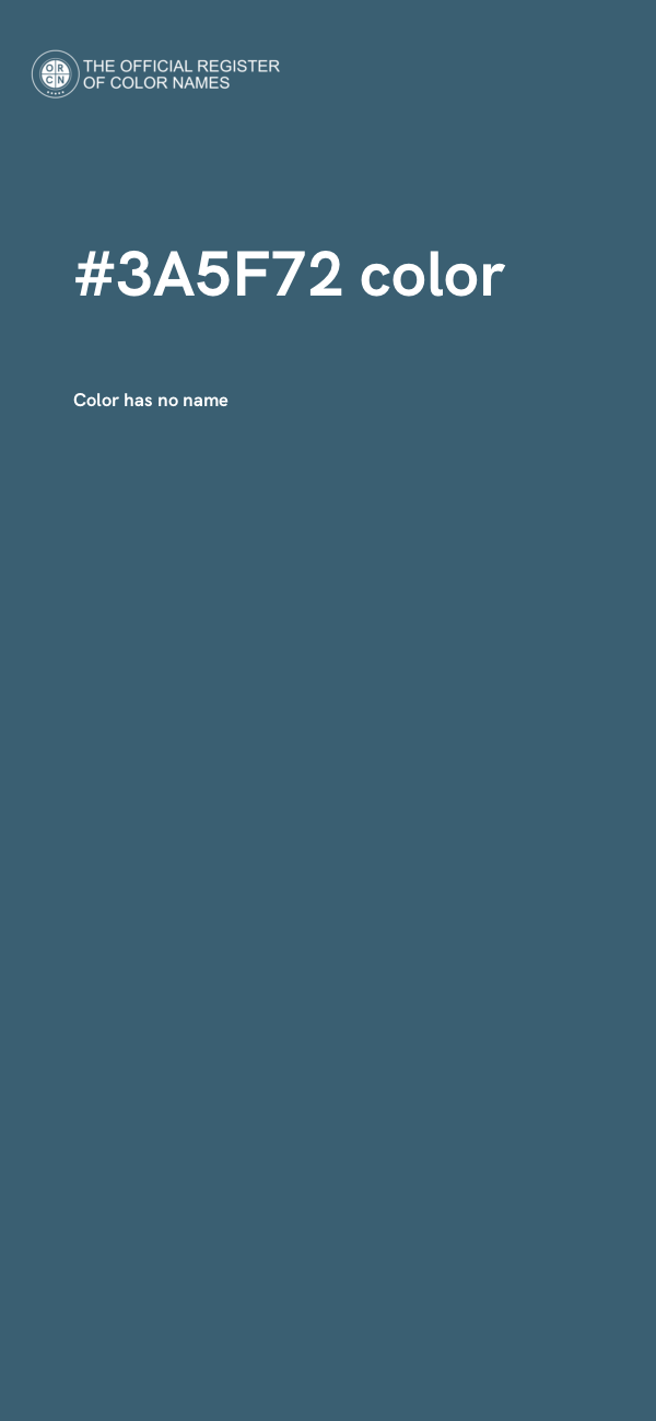 #3A5F72 color image