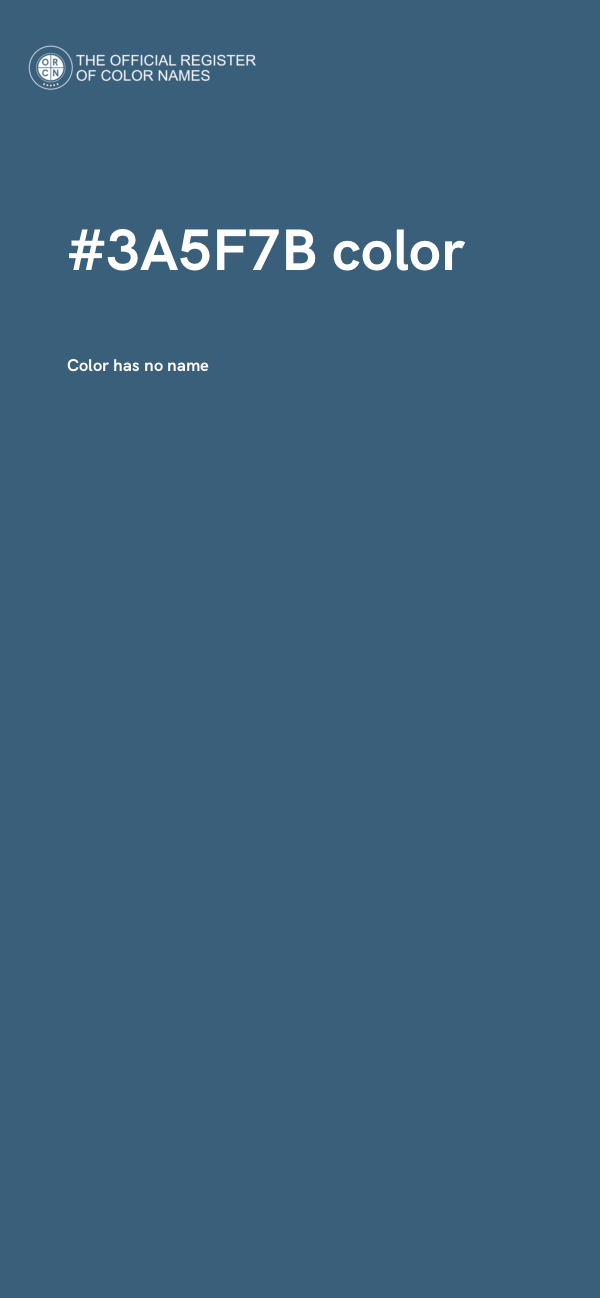 #3A5F7B color image
