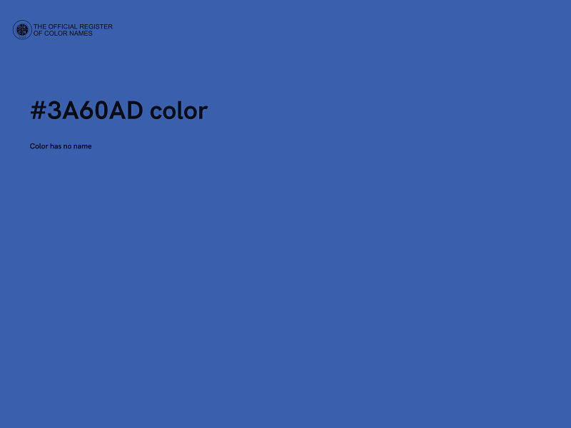 #3A60AD color image