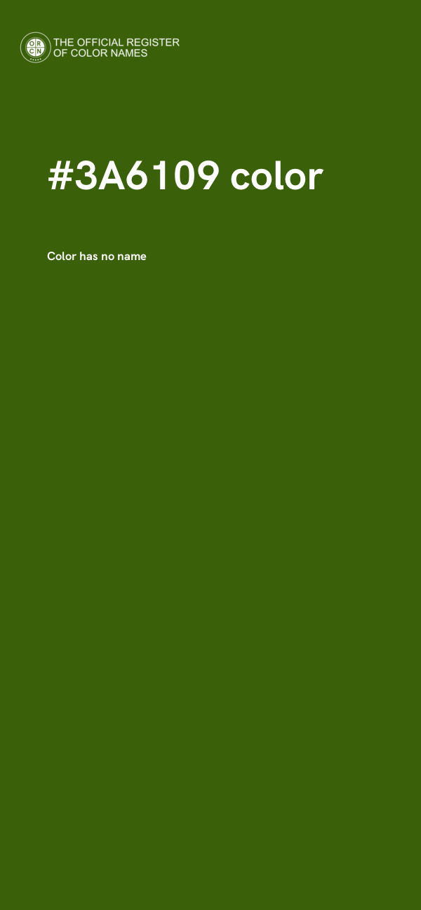 #3A6109 color image