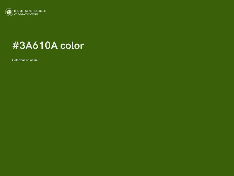 #3A610A color image
