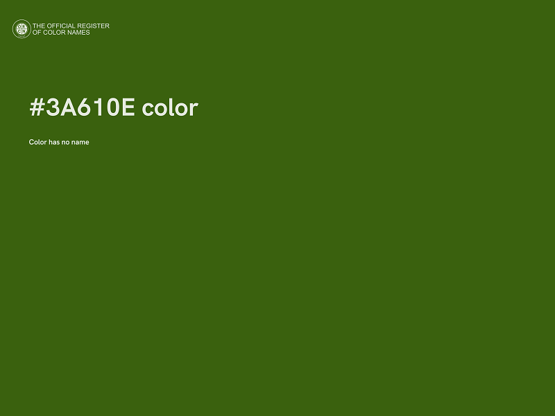 #3A610E color image