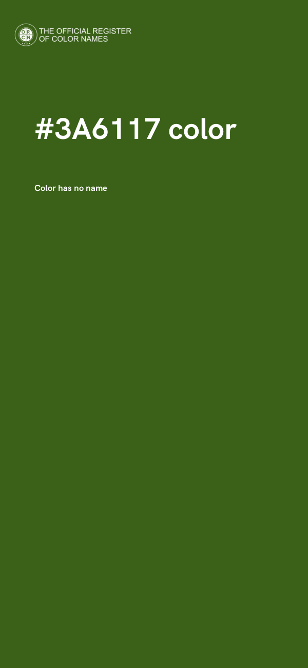 #3A6117 color image