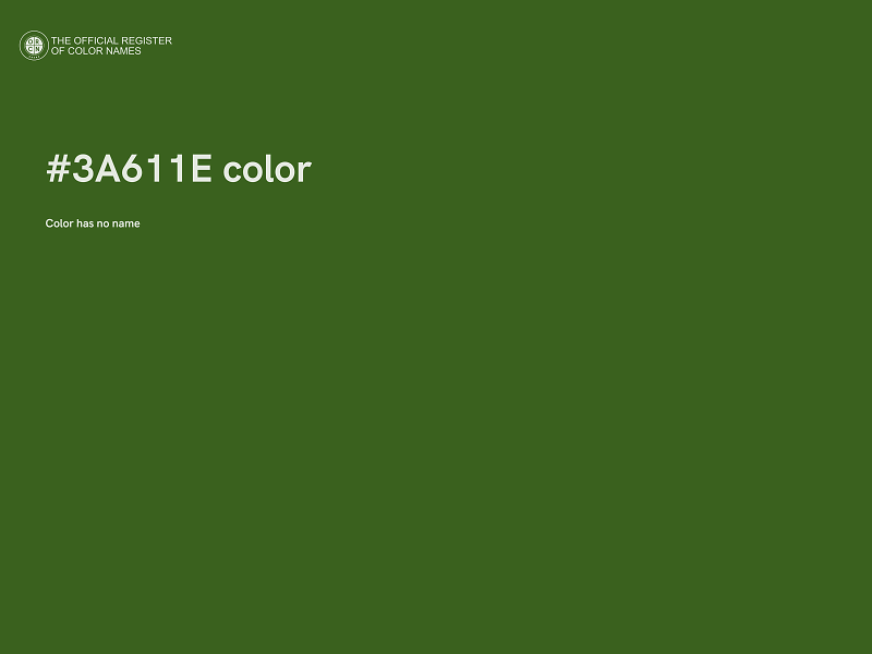 #3A611E color image