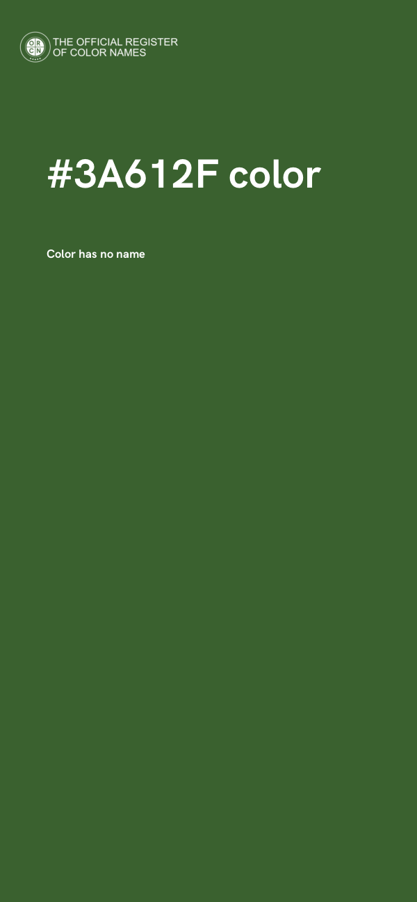 #3A612F color image