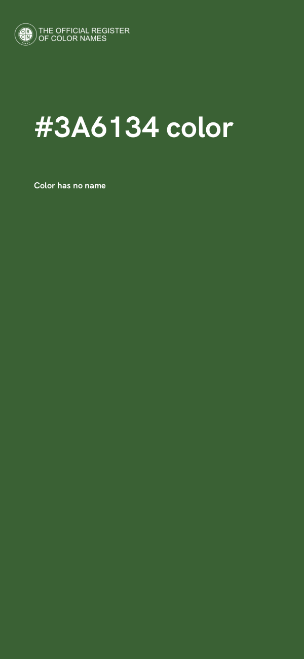 #3A6134 color image