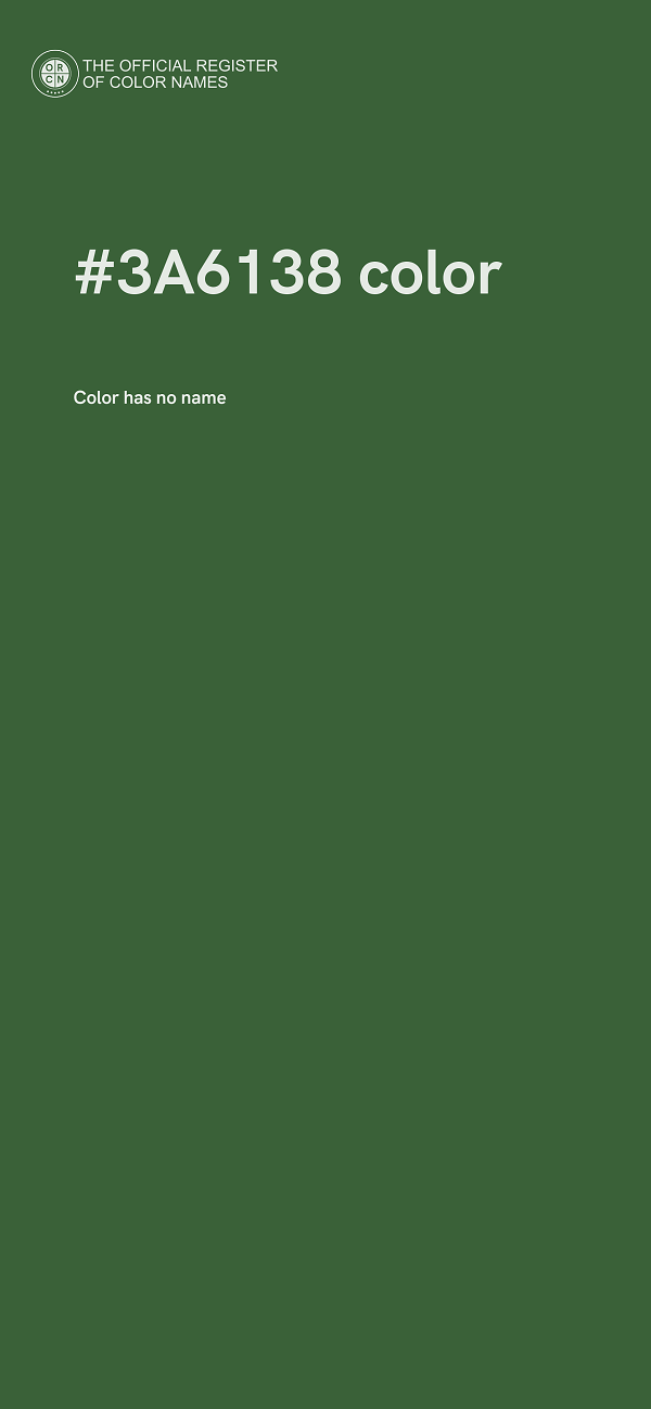 #3A6138 color image