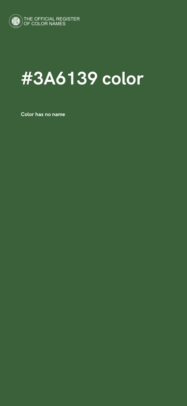 #3A6139 color image