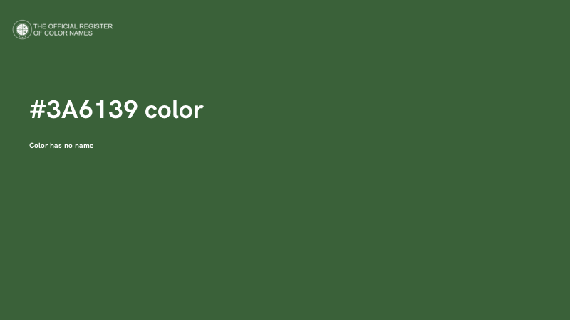#3A6139 color image