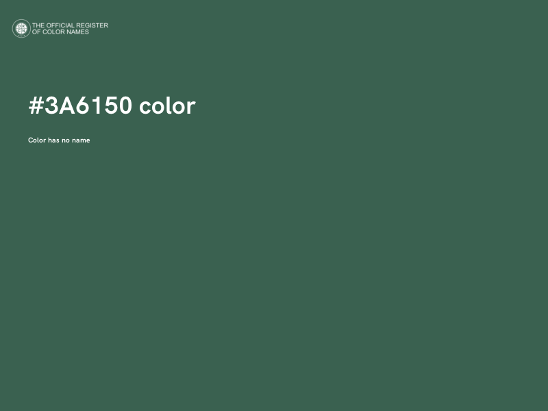 #3A6150 color image