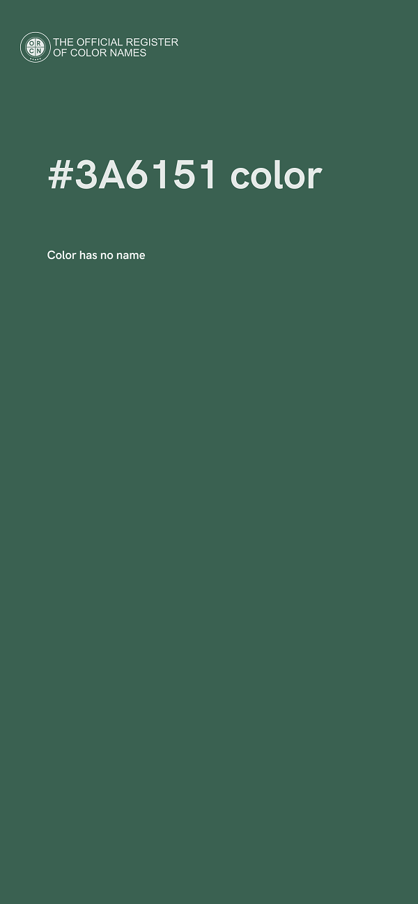 #3A6151 color image
