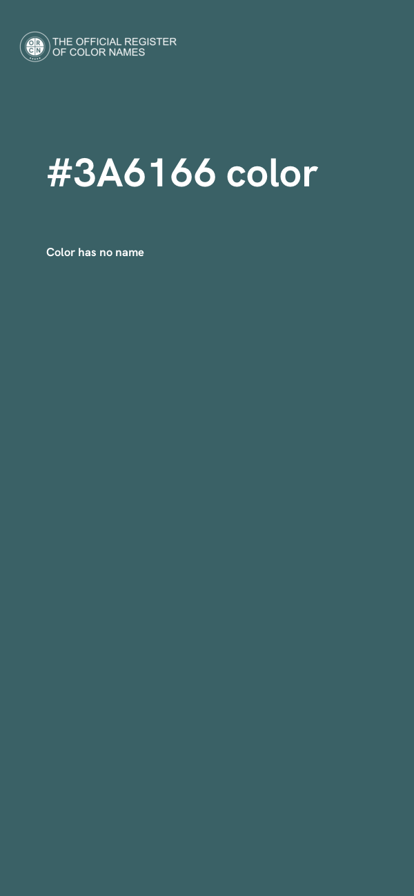 #3A6166 color image