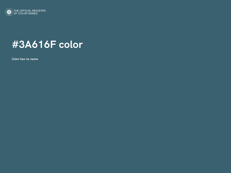 #3A616F color image
