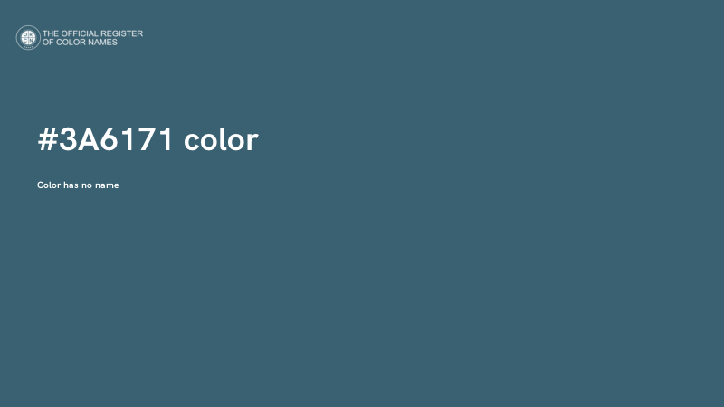 #3A6171 color image