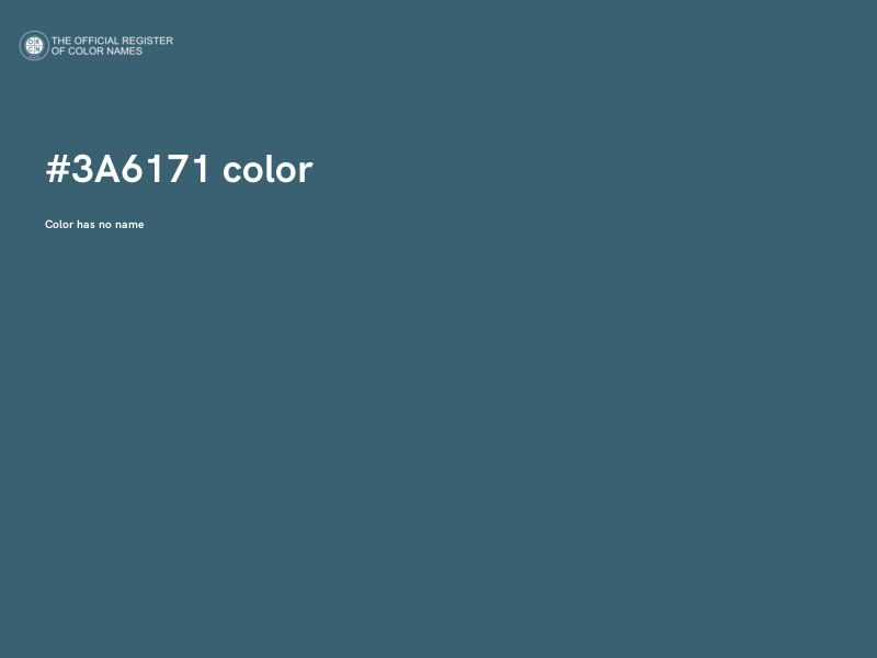 #3A6171 color image