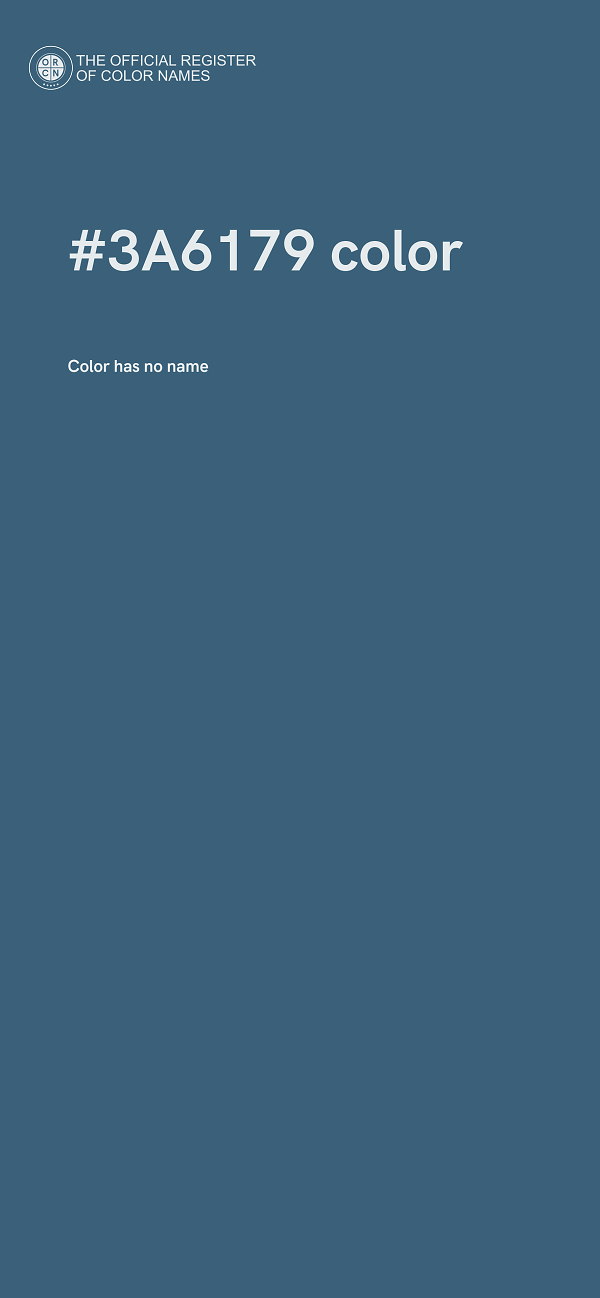 #3A6179 color image