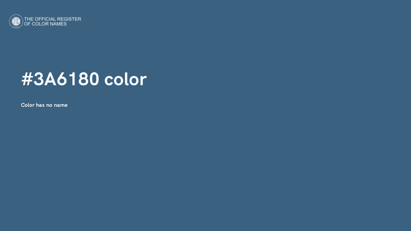 #3A6180 color image
