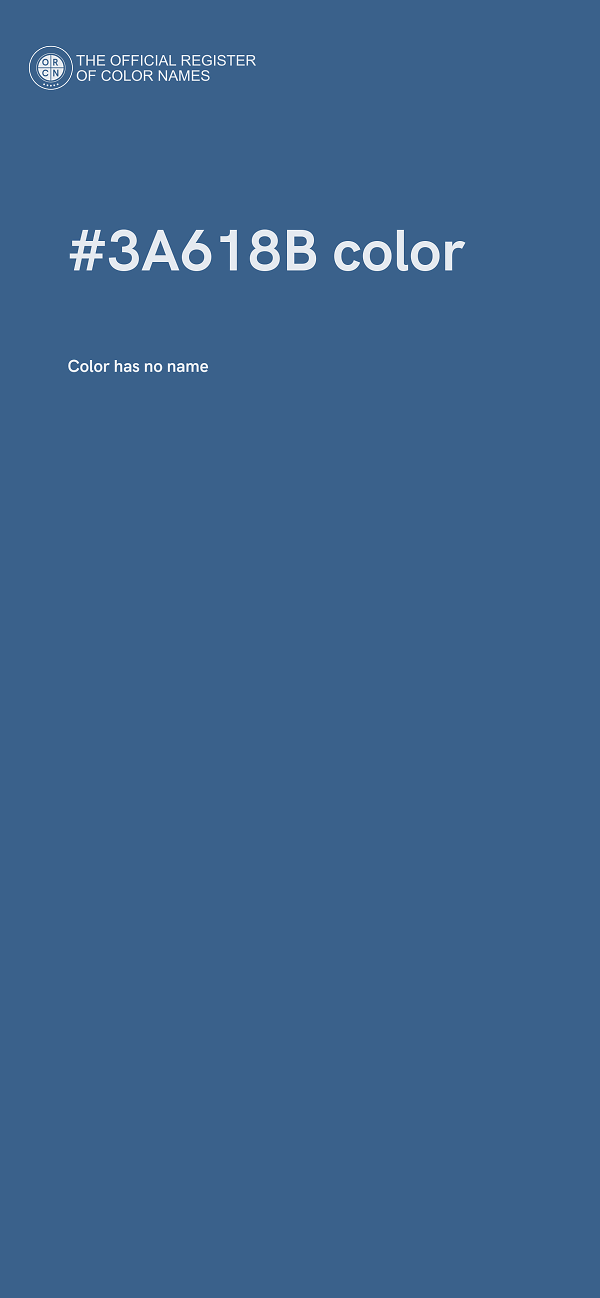 #3A618B color image