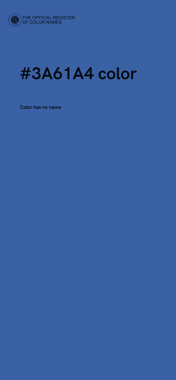 #3A61A4 color image
