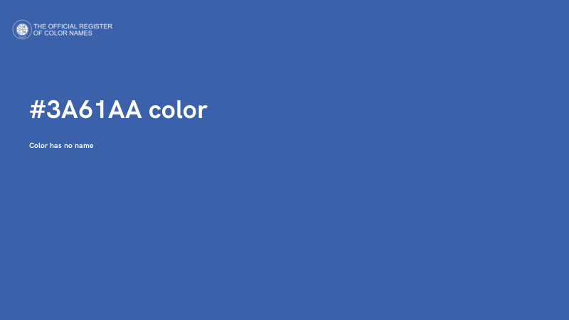 #3A61AA color image