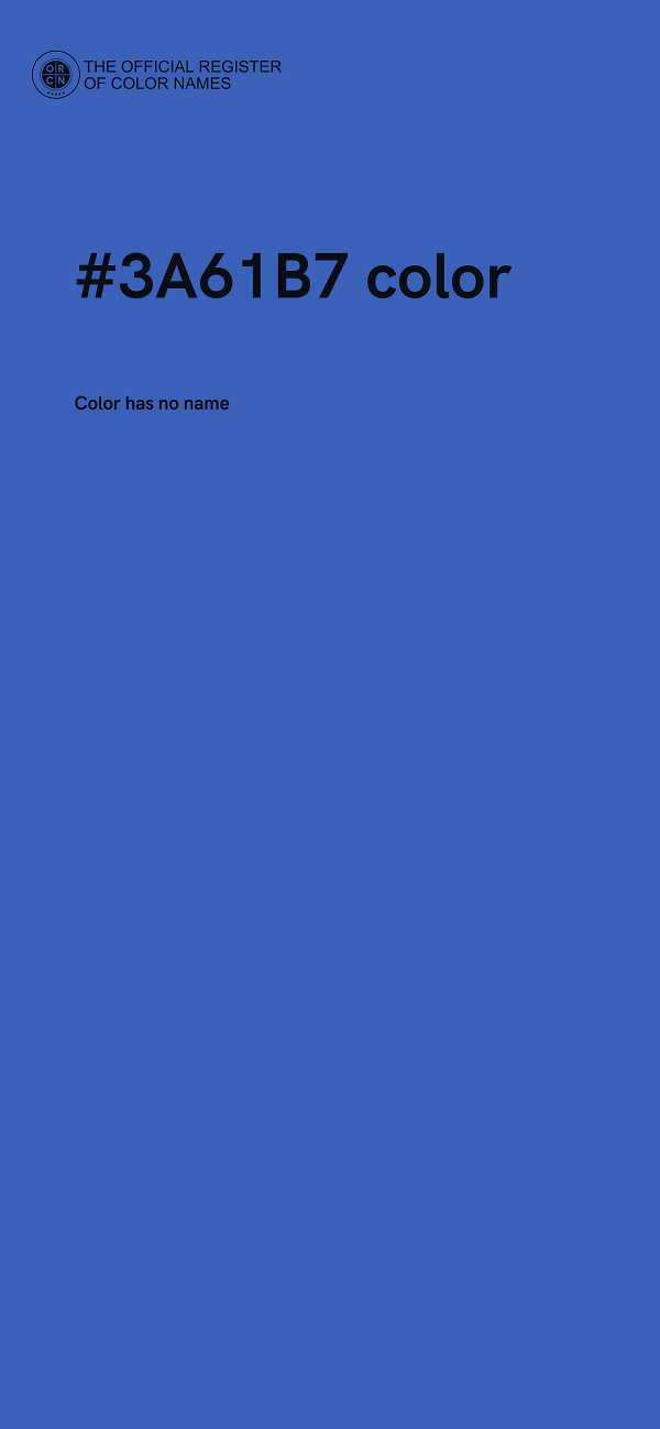 #3A61B7 color image