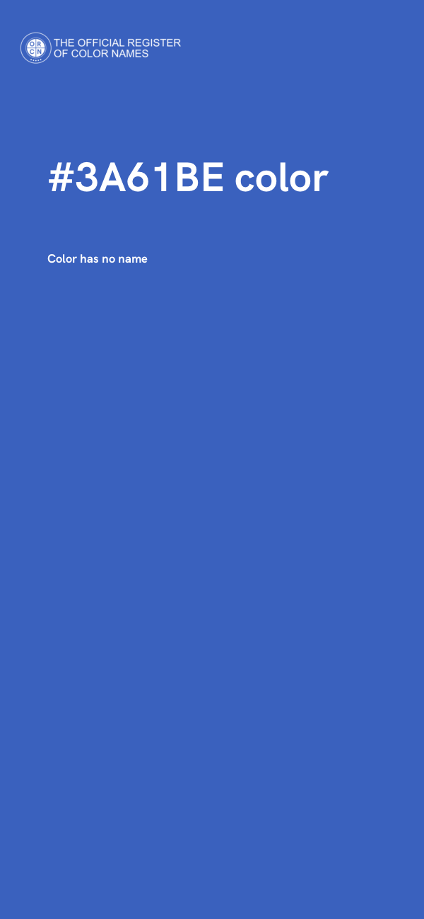 #3A61BE color image