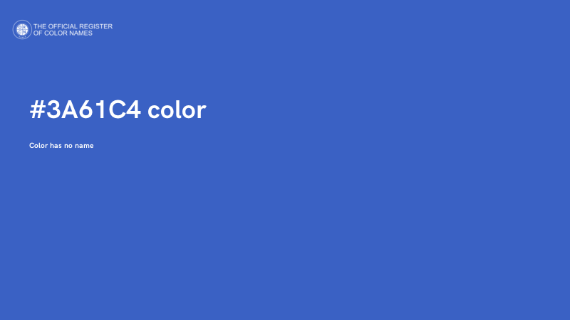 #3A61C4 color image