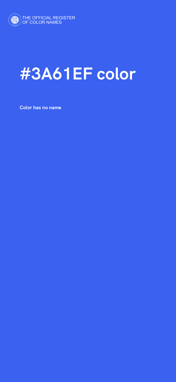 #3A61EF color image