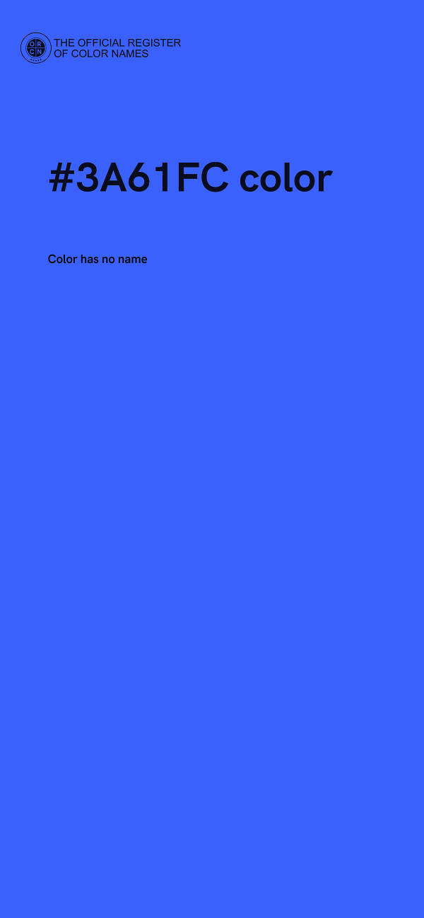 #3A61FC color image