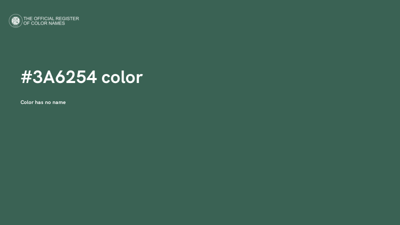 #3A6254 color image