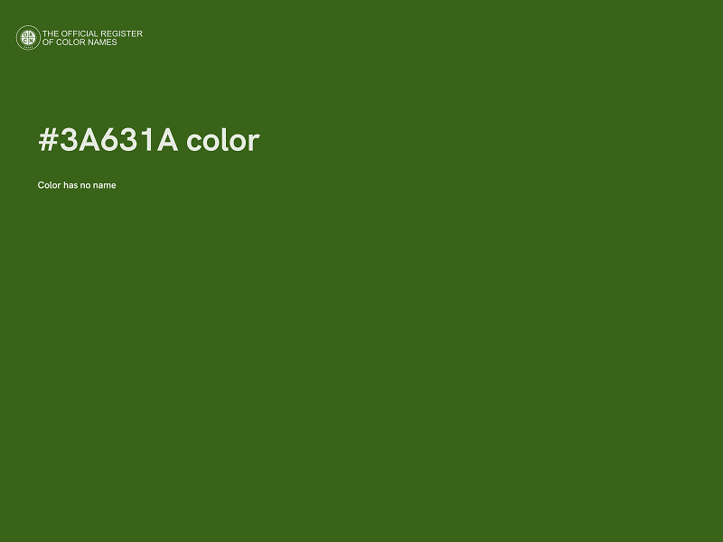 #3A631A color image