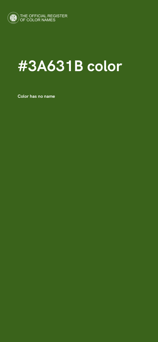 #3A631B color image